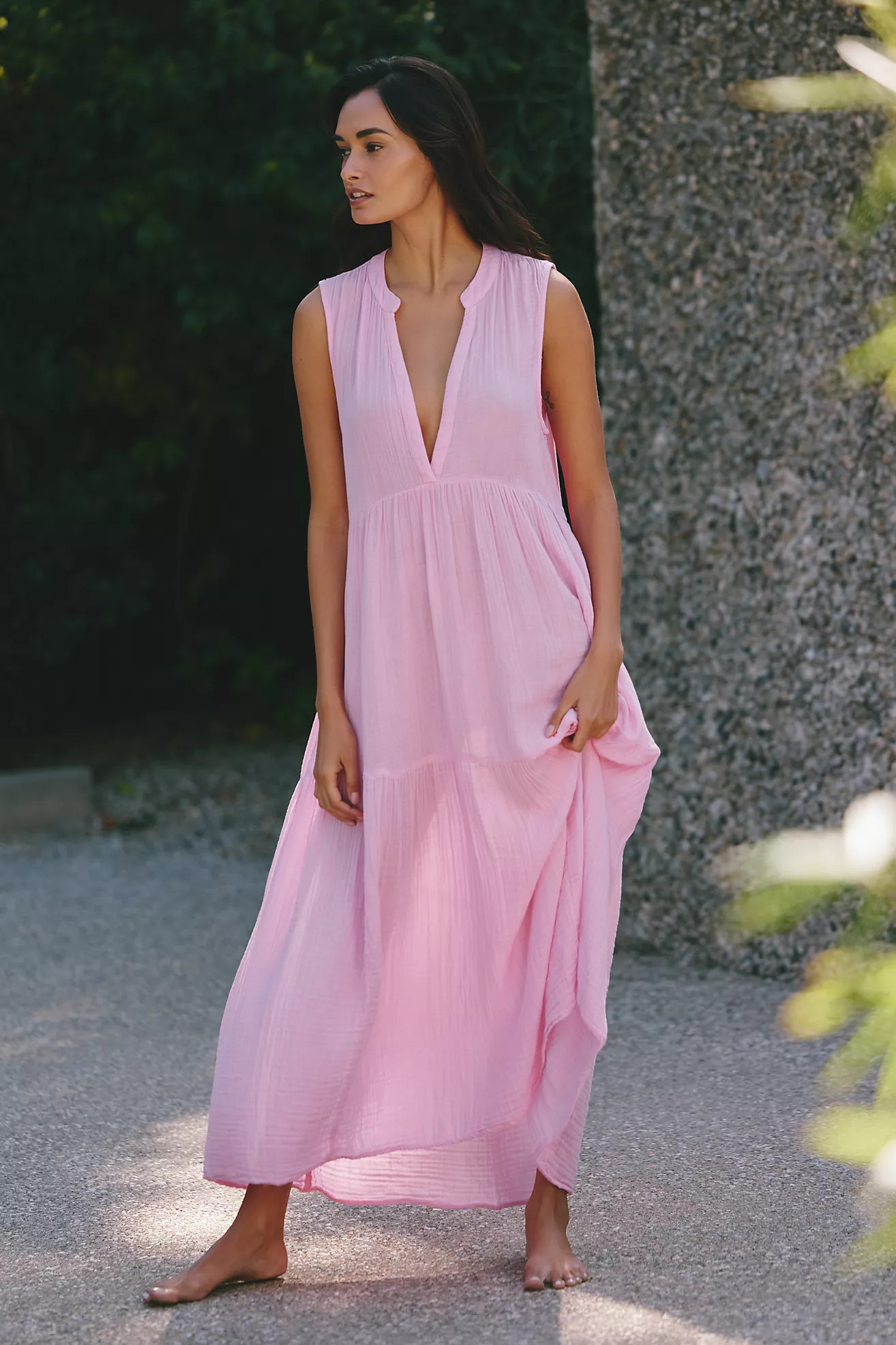The Kallie Flowy Maxi Dress | Anthropologie (US)