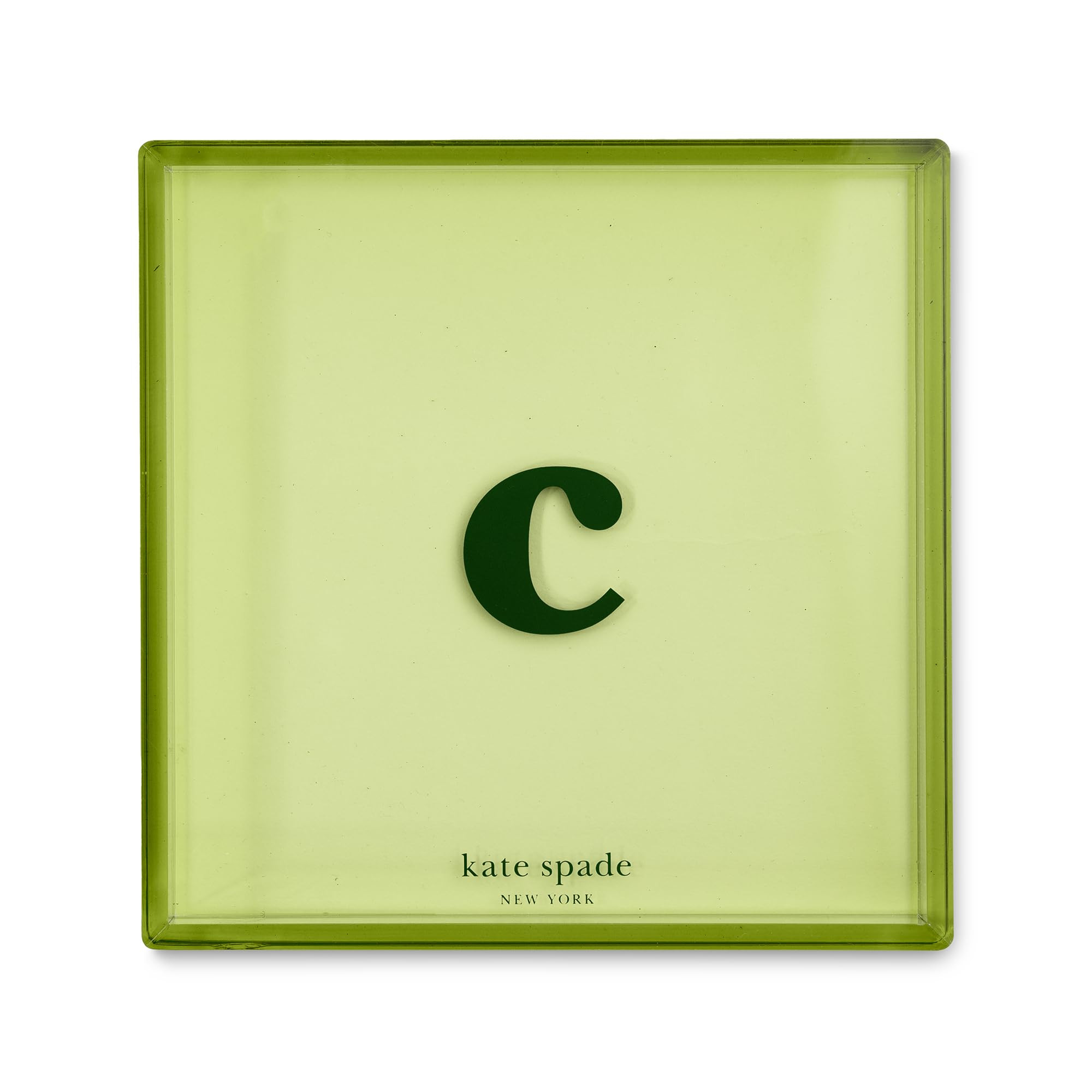 kate spade new york Initial Decorative Initial Tray, Personalized Acrylic Vanity Letter Tray, Jus... | Amazon (US)