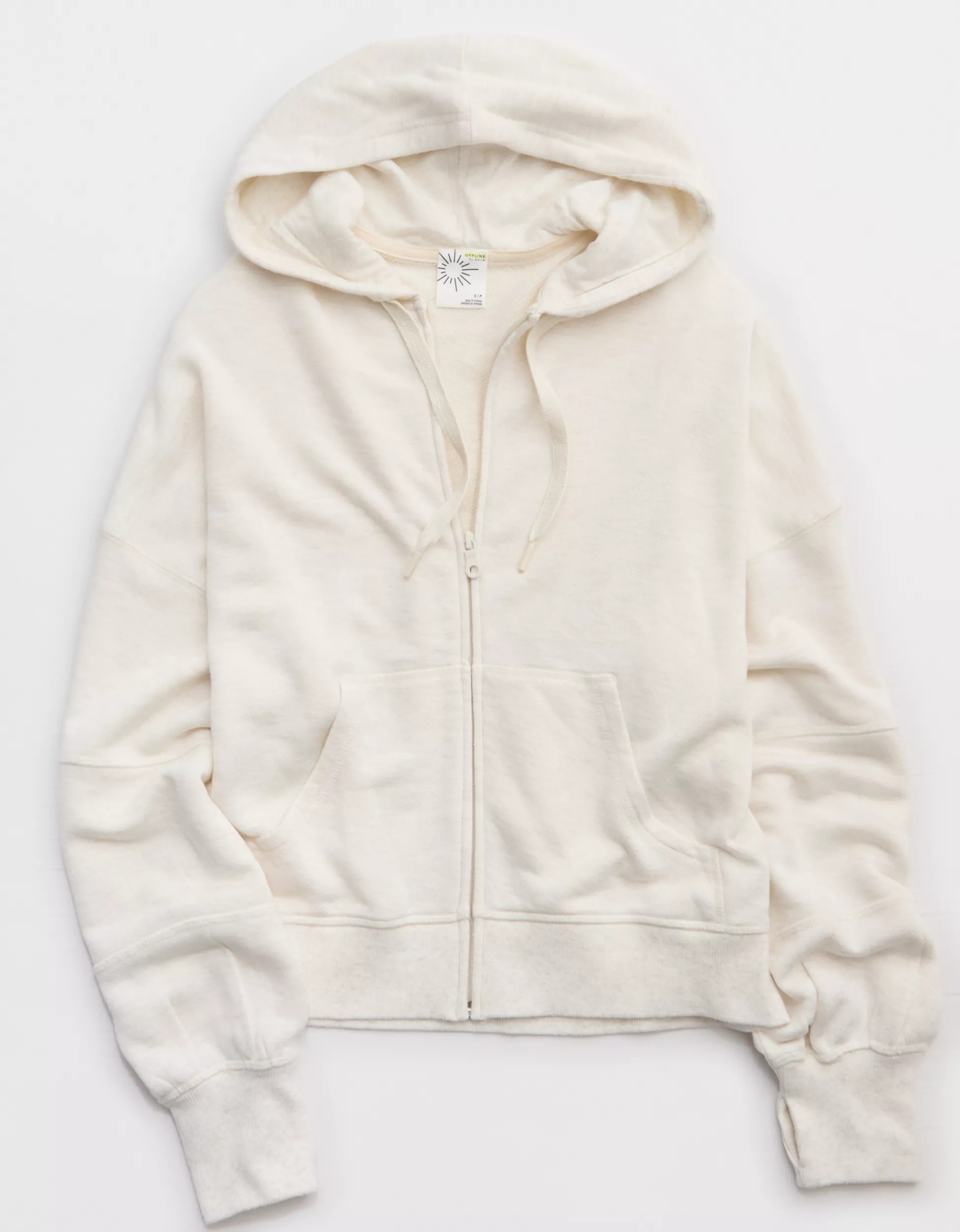 OFFLINE By Aerie Keep It 100 Terry Full Zip Hoodie | Aerie