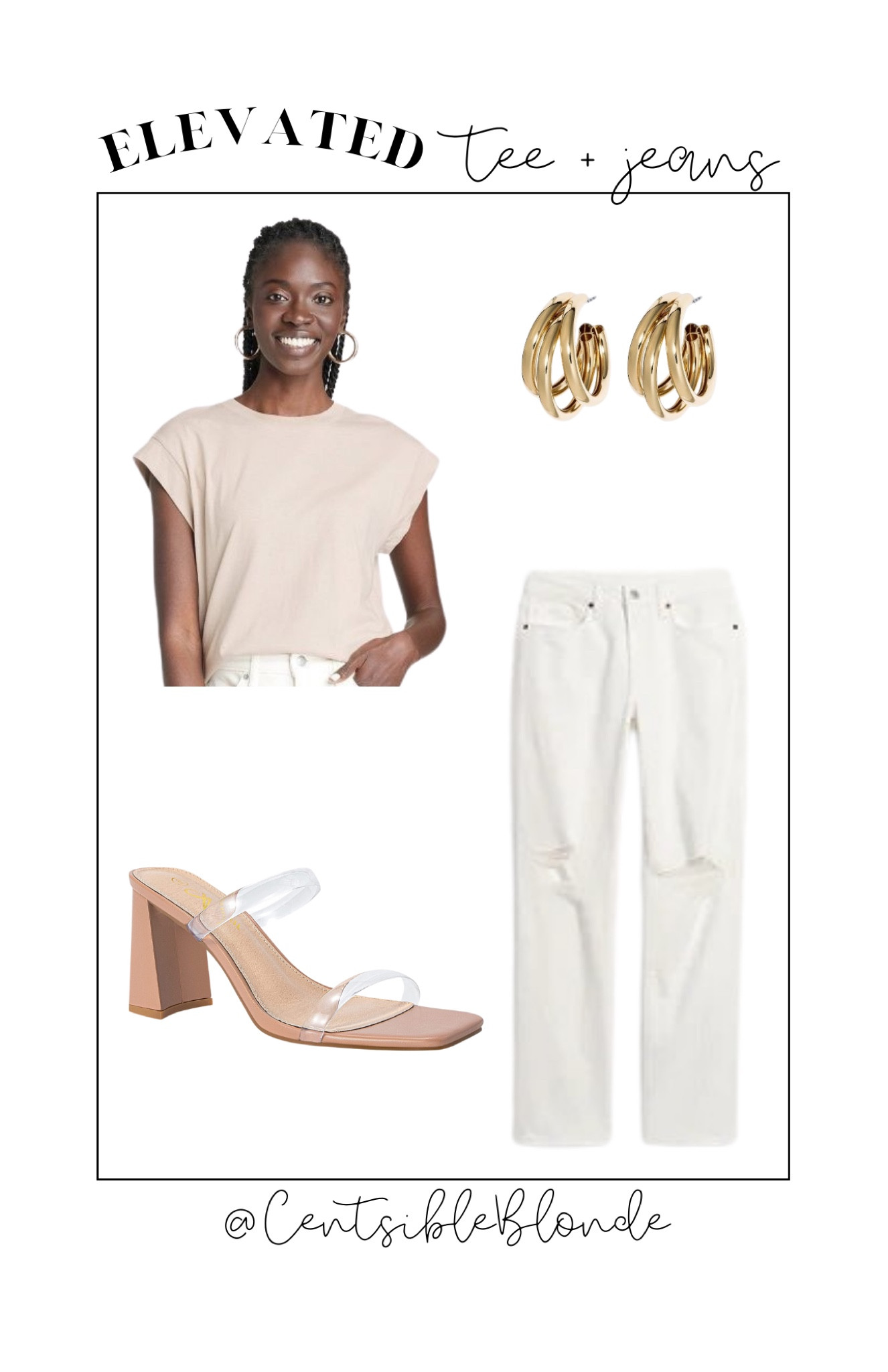 Elevated tee and jeans
Brunch outfit
Casual outfit 
White jeans
Summer outfit 

#LTKunder50 #LTKshoecrush #LTKFind