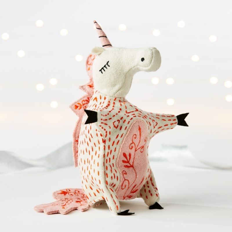 Medieval Unicorn Hand Puppet | Crate & Barrel