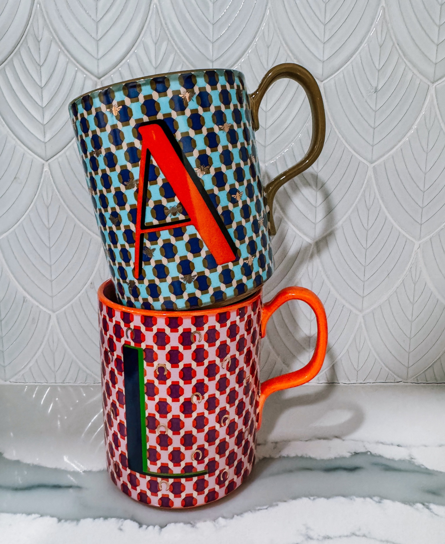 Cute colorful Anthropologie monogram mug. Labor day sale 2024.

#LTKHome #LTKFindsUnder100 #LTKSaleAlert