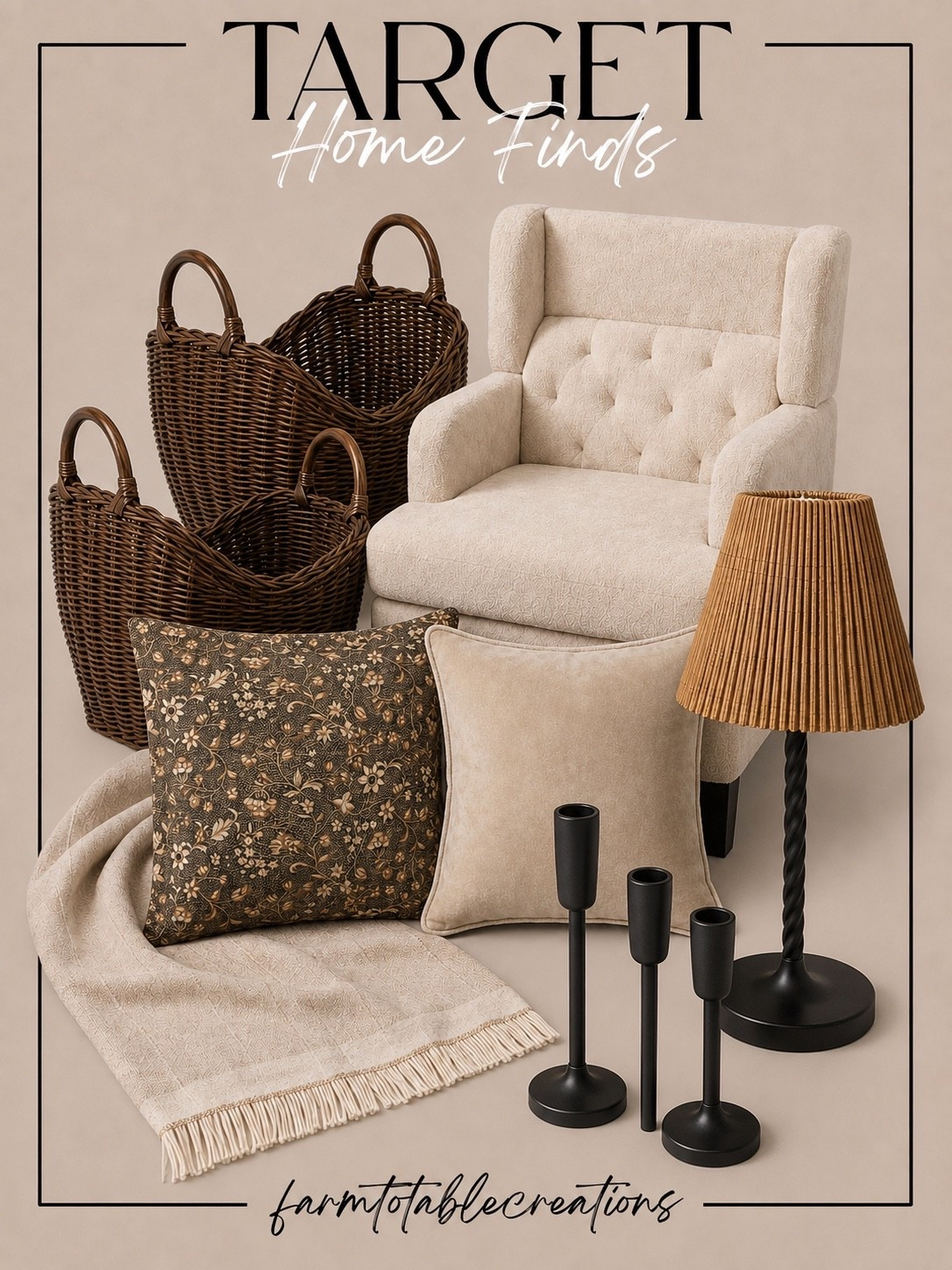Target Home Finds That Make Your Home Feel Cozy & Collected 🤍✨

These new Target home finds are giving high-end designer style without the designer price tag. From cozy accent chairs and woven baskets to timeless pillows, warm lighting, and versatile decor, these pieces are perfect for creating a comfortable, elevated home you’ll love year-round.

Follow @farmtotablecreations on Instagram for more cozy home finds and trending decor.

#LTKHome #TargetHome #TargetFinds #HomeDecor #AffordableHomeDecor #CozyHome #NeutralDecor #LivingRoomDecor #DesignerInspired #HomeStyling #InteriorInspiration #TargetStyle #ModernTraditional #FarmToTableCreations #LTKFinds

#LTKHome #LTKSaleAlert