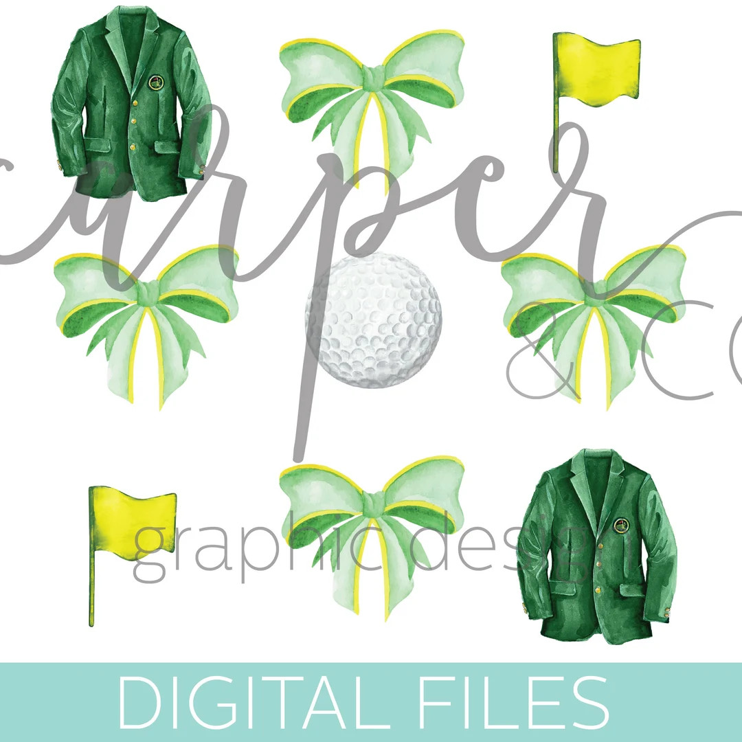 Augusta Master's Golf Coquette Sublimation File Png - Etsy | Etsy (US)