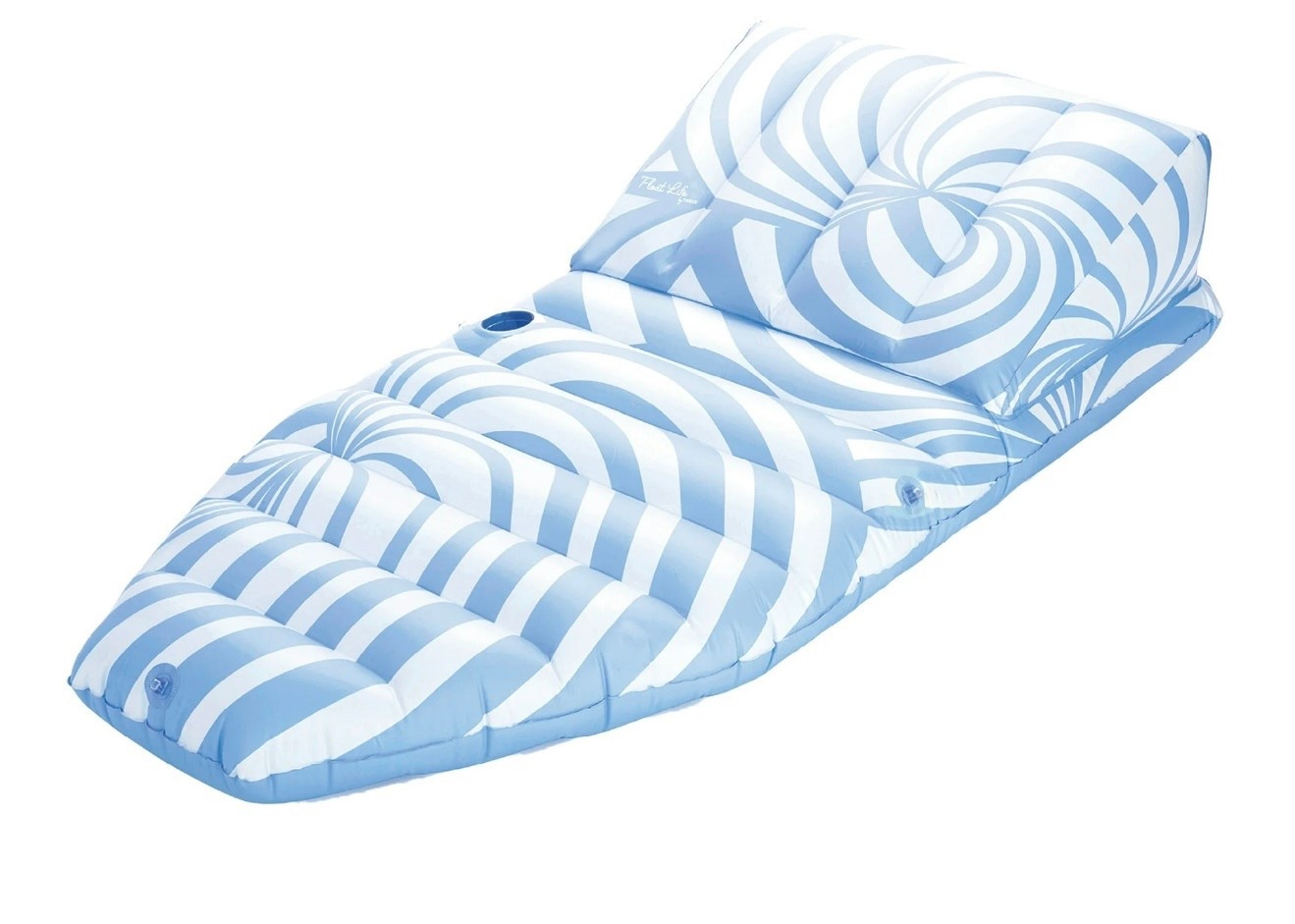 Float Life by Funboy Blue Twist Sun Lounger Pool Float, 65'' Long w/ Ergonomic Backrest



#LTKSwim #LTKSeasonal