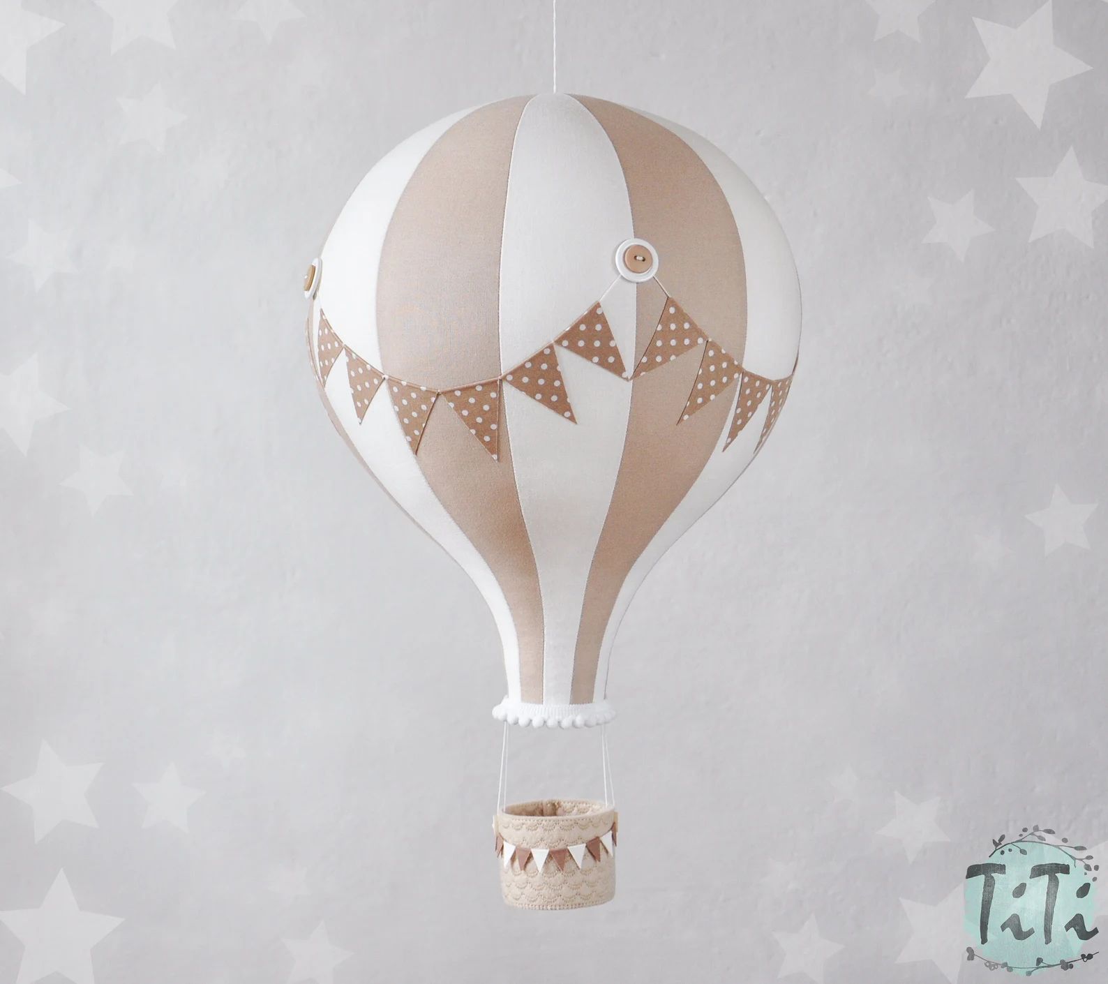 BIG hot air balloon, travel theme nursery decor, hot air balloon retro style, baby shower gift, o... | Etsy (US)