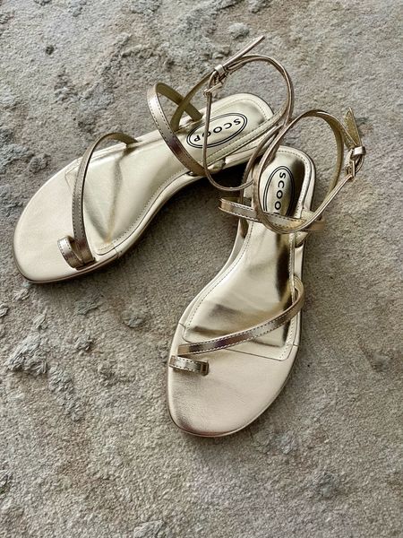 Strappy sandals for warm weather, vacation shoes, ankle strap sandals that are affordable, cute metallic sandals, gold ankle strap sandals
True to size and under $30 

#LTKshoecrush #LTKfindsunder50