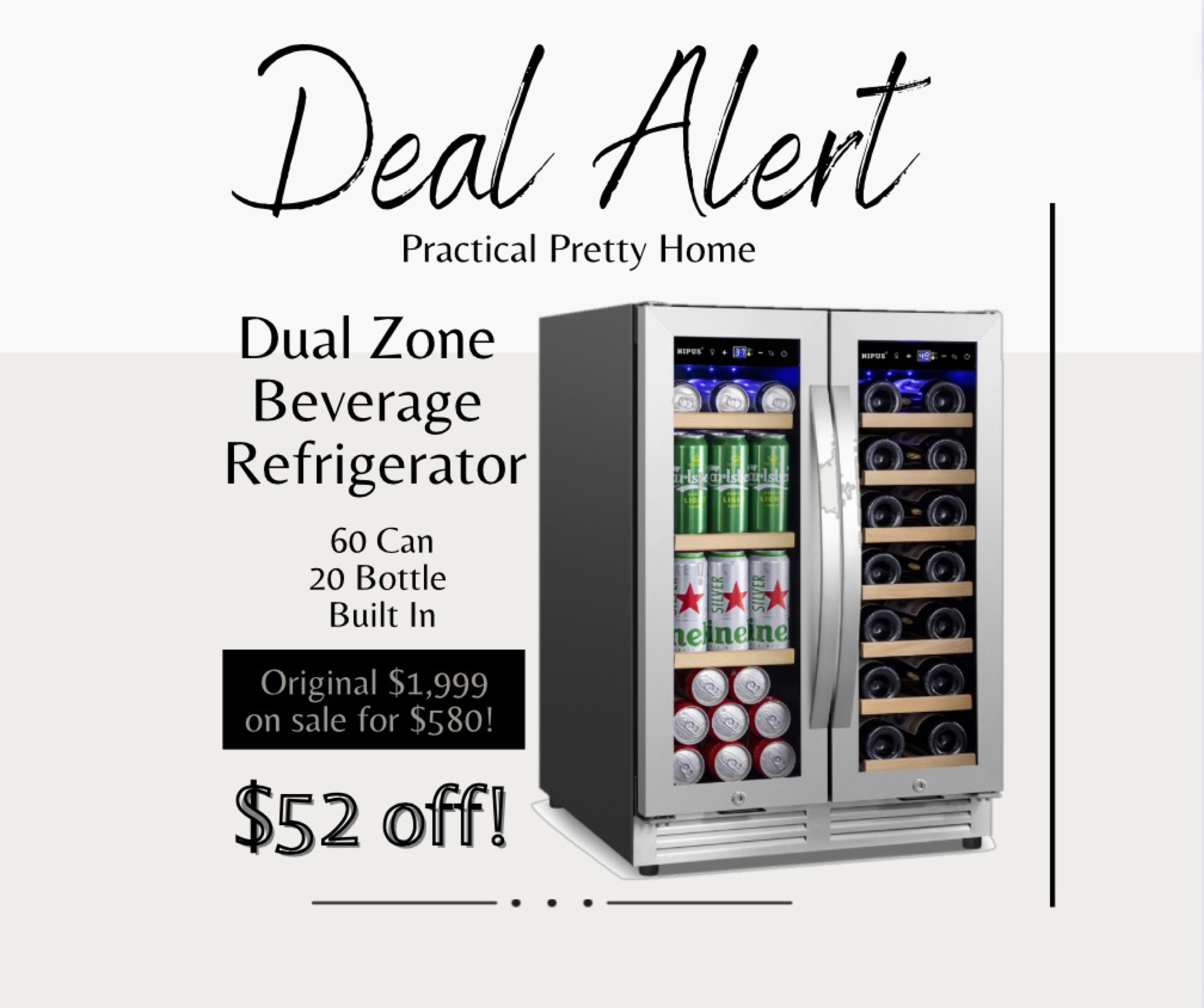 Crazy deal on a dual zone beverage refrigerator!! 

#LTKsalealert #LTKhome #LTKSale