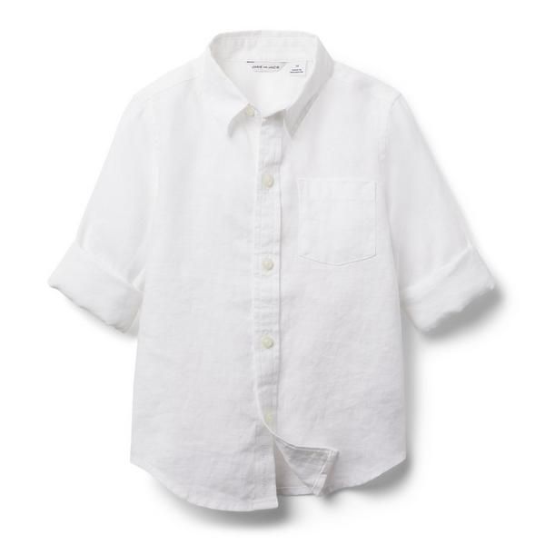 Linen Roll-Cuff Shirt | Janie and Jack