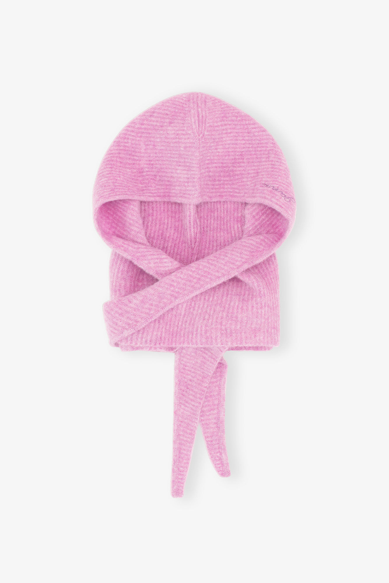 Pink Soft Wool Balaclava | Ganni
