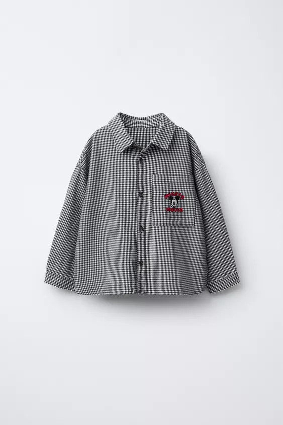 MICKEY MOUSE © DISNEY PLAID SHIRT | Zara US