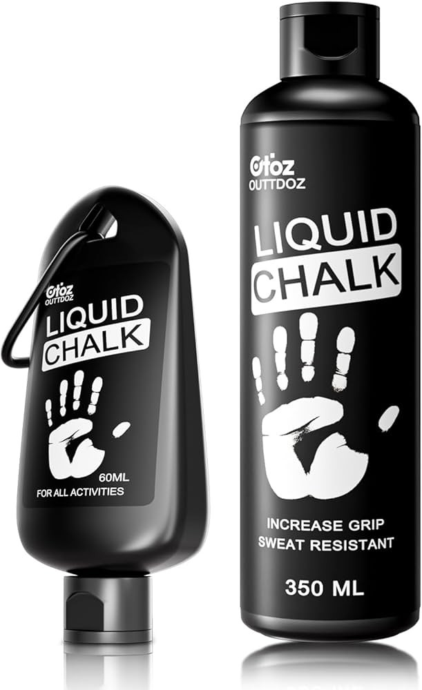 Large Capacity (60 ML / 350 ML) Pro Grade Liquid Chalk Mess-Free Gym Chalk for Weightlifting, Gym... | Amazon (US)