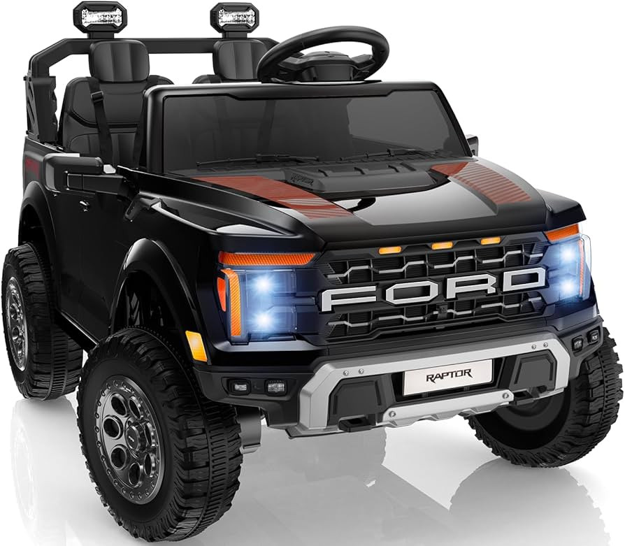 First Ride On 24V Ride on Toys for Big Kids, Licensed Ford F-150 Raptor 2 Seater Kids Ride on Car... | Amazon (US)