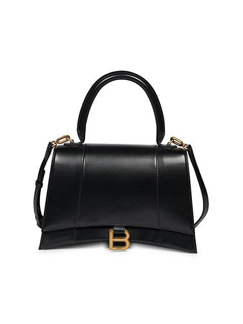 Hourglass Leather Top Handle Bag | Saks Fifth Avenue