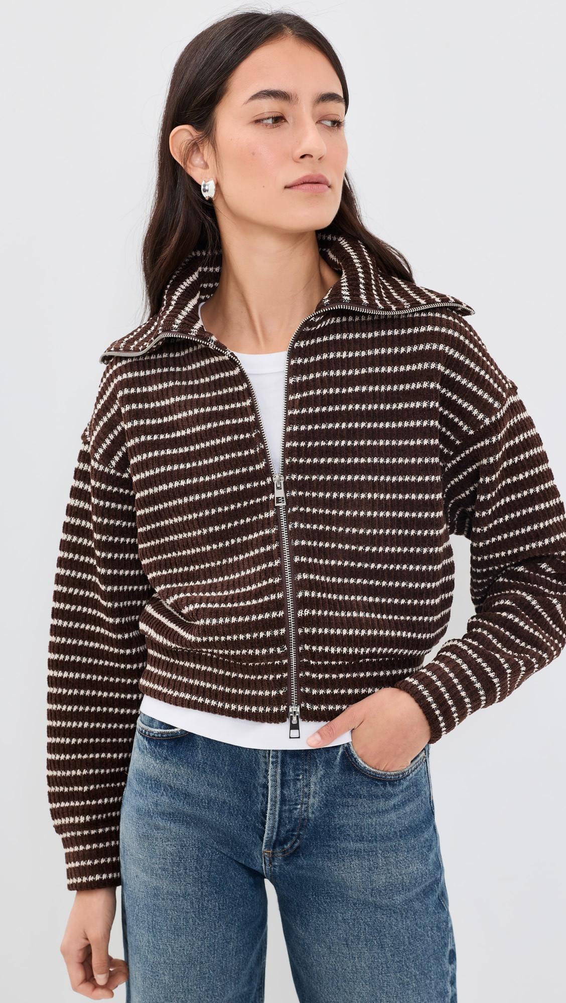 Zip-Up Knit Jacket | Shopbop