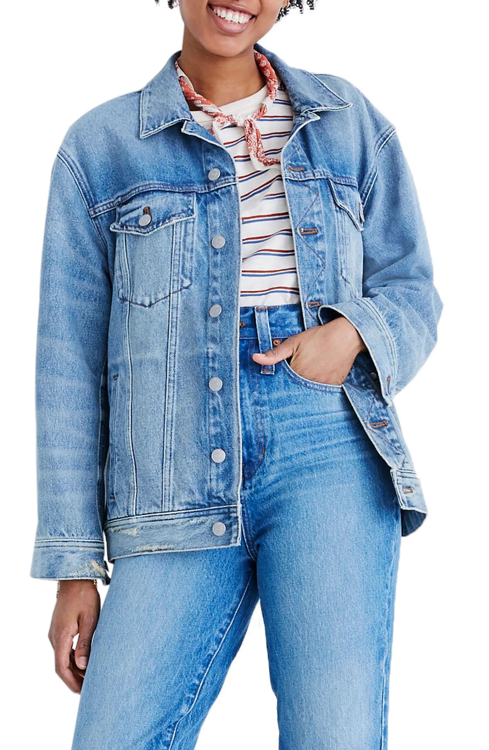 The Oversize Trucker Jean Jacket | Nordstrom