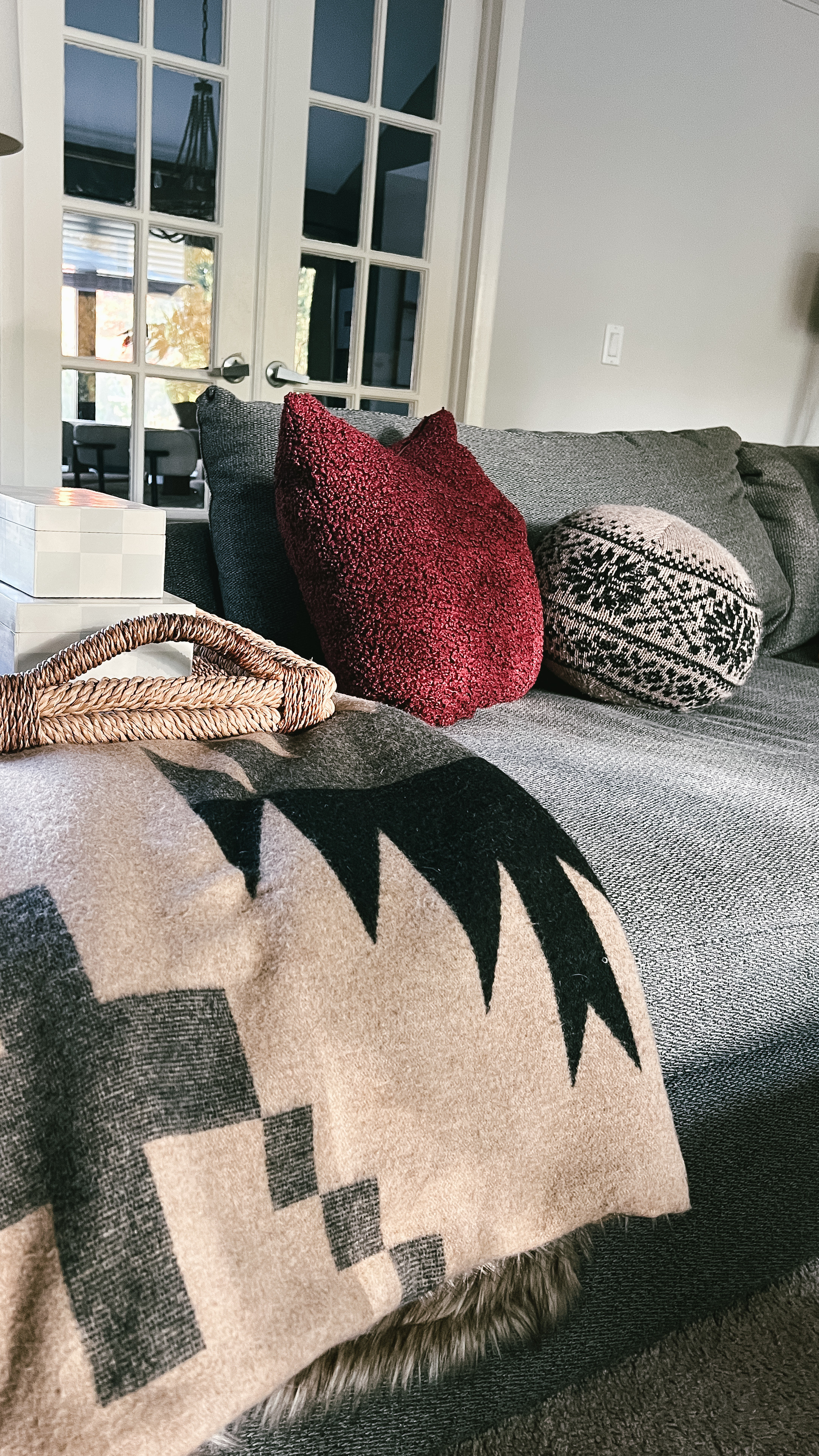 Here are my top three tips for transitioning your home decor from the fall to winter season:

1. Switch Out Textiles: Replace light blankets and pillows with heavier fabrics like wool, velvet, and faux fur to create a warm and cozy atmosphere!
2. Bring in Natural Elements: Incorporate winter greenery like pine, holly, or eucalyptus into your decor to keep the natural feel, while introducing a wintery aesthetic.
3. Incorporate Seasonal Scents: Introduce wintery fragrances like pine, cinnamon, or vanilla with candles, diffusers, or potpourri for a cozy holiday feel.

#LTKHome #LTKSeasonal #LTKHoliday