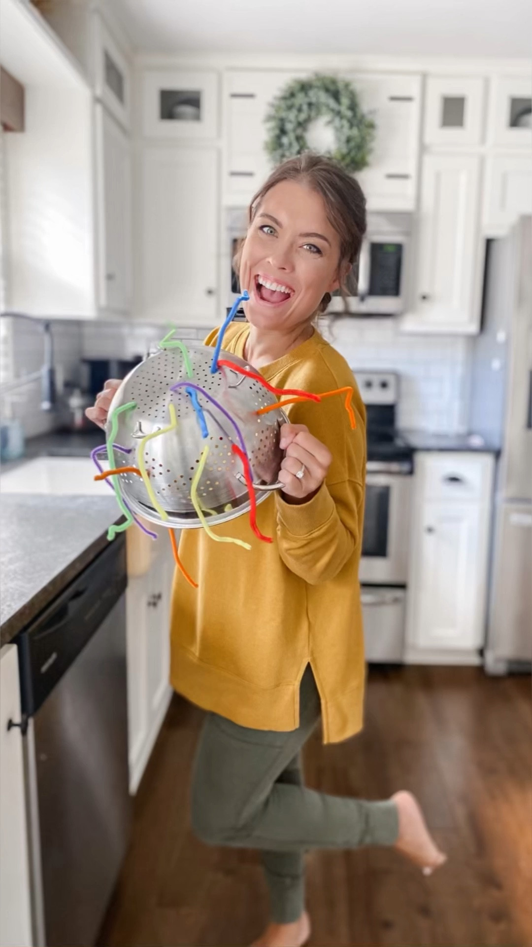 PIPE CLEANER ACTIVITY FOR THREE DIFFERENT AGE GROUPS!

These three pipe cleaner activities are perfect for toddlers AND preschoolers!

18-24 Months: Pipe Cleaner Colander - Toddlers will develop fine motor and color recognition skills as they play with the Pipe Cleaner Colander activity. They can stick colorful pipe cleaners into the holes of an upside-down colander, fostering hand-eye coordination and creativity in a safe and engaging way.

2-3 Years: Pipe Cleaner Fishing Color Match Fine Motor Activity - 
For the 2-3-year-olds, the Pipe Cleaner Fishing Color Match is a fun choice. Parents twist pipe cleaners into fish shapes and add water to a bin, creating a fun water-based activity. With jumbo tweezers, toddlers 'fish' for the pipe cleaners, refining their fine motor skills while practicing color identification.

Preschool ages 3 years+: Pipe Cleaner and Straw Bracelets - 
Preschoolers aged 3 and up can dive into the world of fashion and fine motor practice with Pipe Cleaner and Straw Bracelets. Using colorful pipe cleaners and cut straw pieces or beads (always be cautious of choking hazards!), children will thread the straws onto the pipe cleaner until it's full. With your assistance, they can tie the ends together to create fun bracelets, adding an extra touch of creativity to their self-made accessory collection.

#LTKkids #LTKhome #LTKfindsunder50