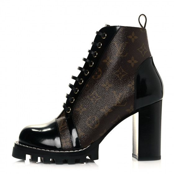 LOUIS VUITTON

Patent Calfskin Monogram Star Trail Ankle Boots 40 Black | Fashionphile