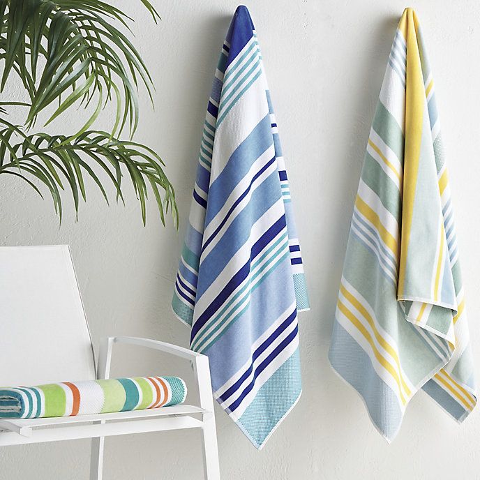 Frontgate Resort Collection™ Edessa Stripe Beach Towel | Frontgate | Frontgate