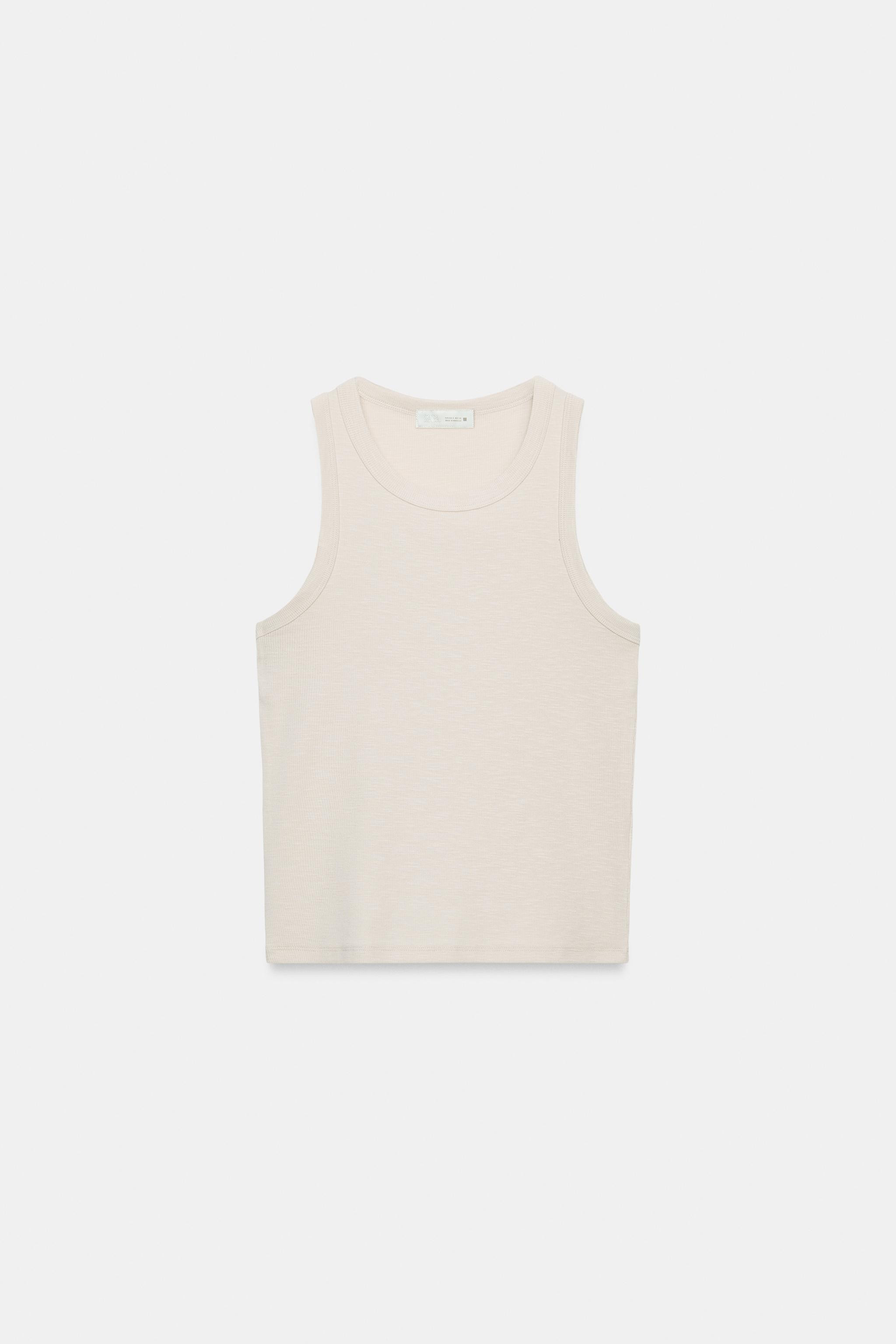 RIBBED SLEEVELESS TOP | Zara UK