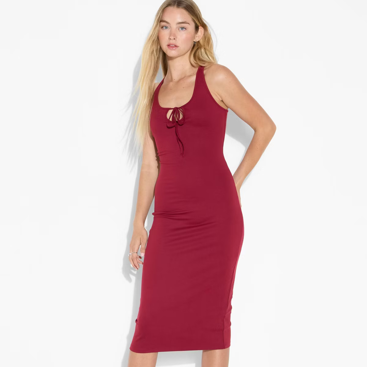 Women's ButterBliss Keyhole Racer Back Midi Bodycon Dress - Wild Fable™ | Target