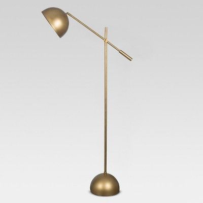 Metal Dome Task Floor Lamp Gold (Includes Energy Efficient Light Bulb) - Project 62™ + Leanne F... | Target