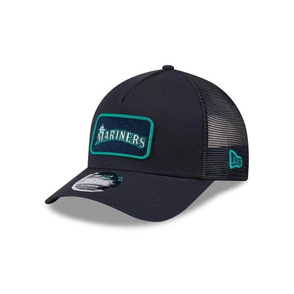 Seattle Mariners New Era Tonal Patch 9Forty Adjustable Hat One Size Navy | Scheels