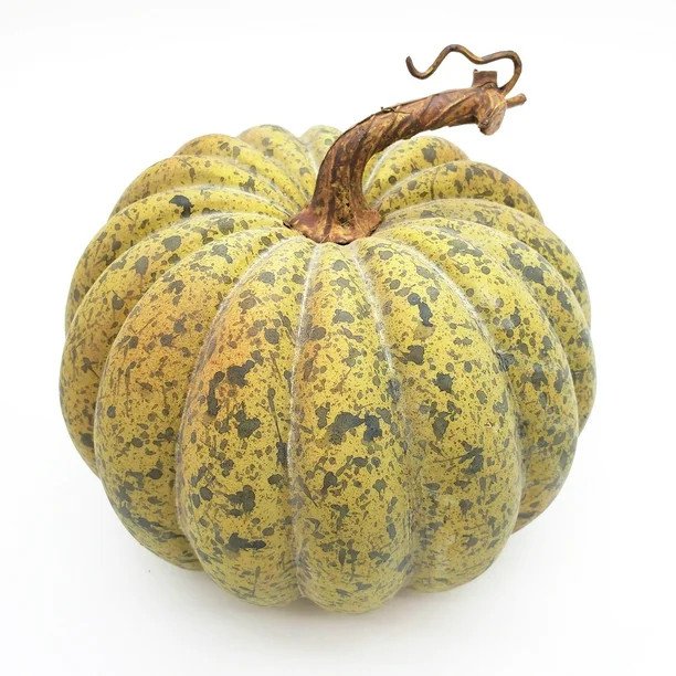 Harvest Speckled Green Foam Pumpkin Decoration, 8 in Dia x 7 in H, Way to Celebrate | Walmart (US)