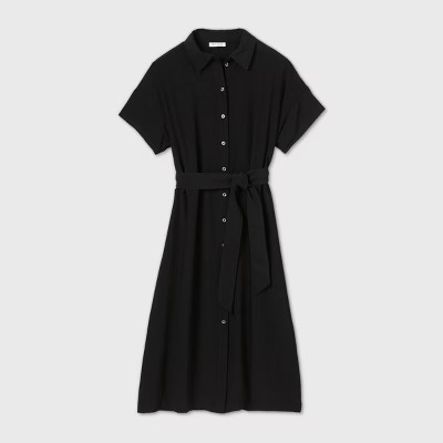 Women's Short Sleeve Front Button-Down Dress - Prologue™ | Target