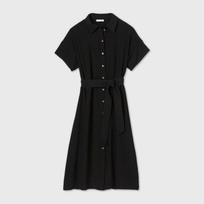 Women's Short Sleeve Front Button-Down Dress - Prologue™ | Target