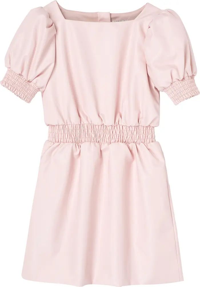 Habitual Kids Puff Sleeve Faux Leather Dress | Nordstrom | Nordstrom