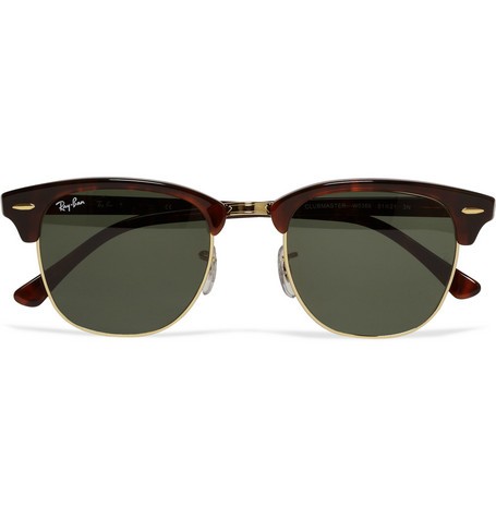 Ray-Ban - Clubmaster Acetate and Gold-Tone Sunglasses | Mr Porter US