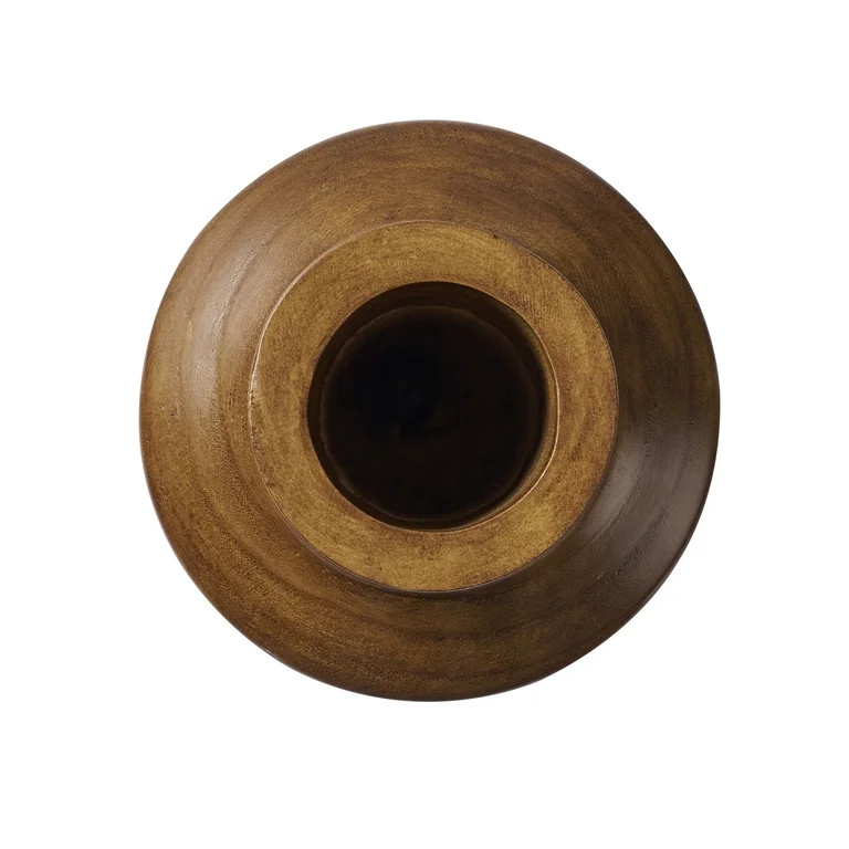 Better Homes & Gardens Natural 10" Paulownia Wood Angular Tall Vase | Walmart (US)