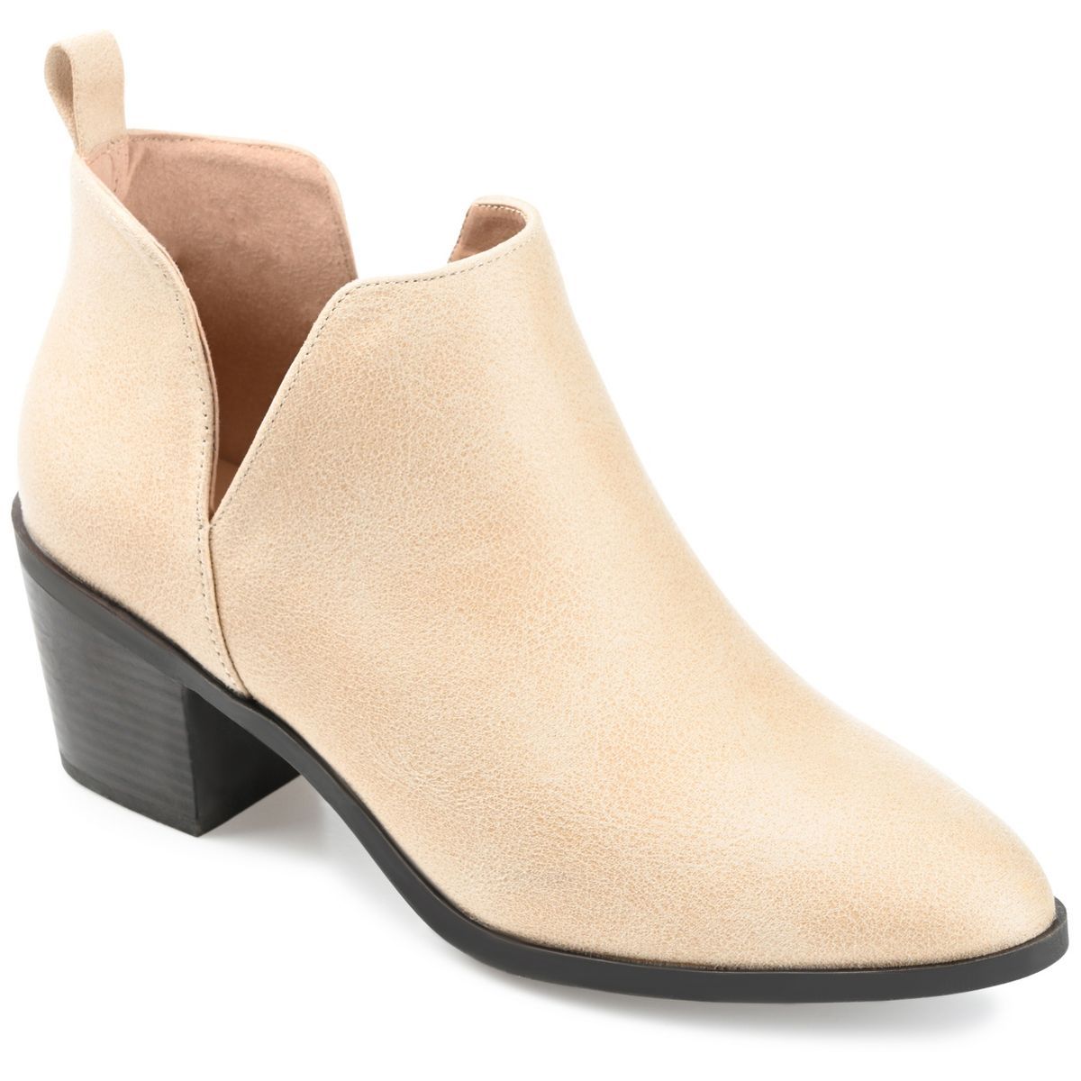 Journee Collection Womens Lola Pull On Stacked Heel Booties | Target