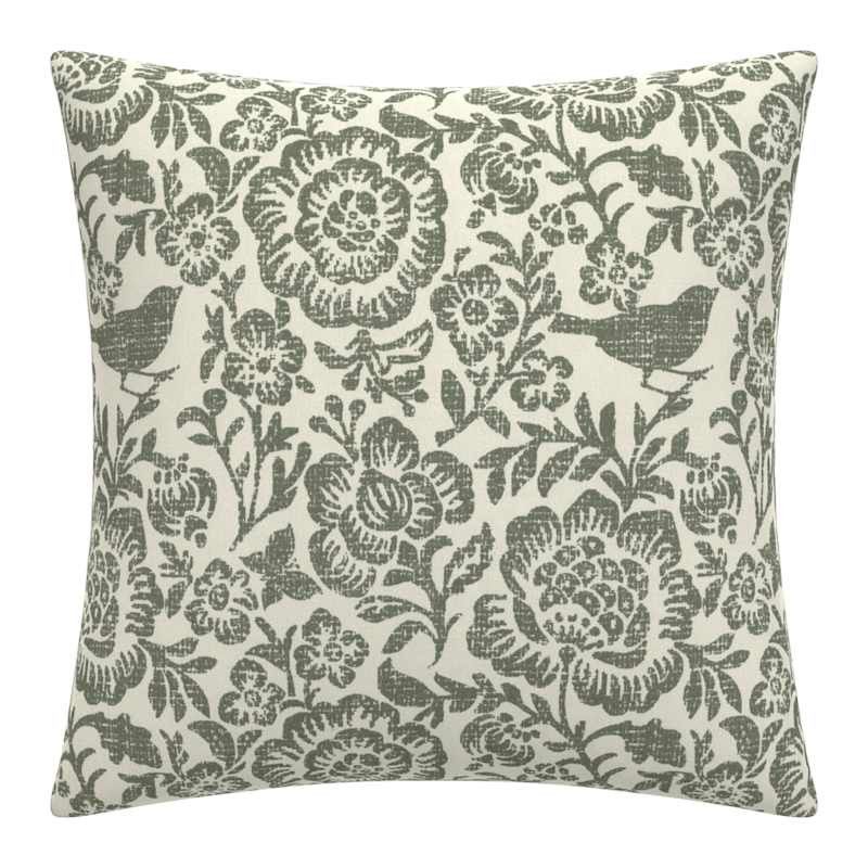 Endive Floral Oversized Square Outdoor Throw Pillow, 20" | At Home