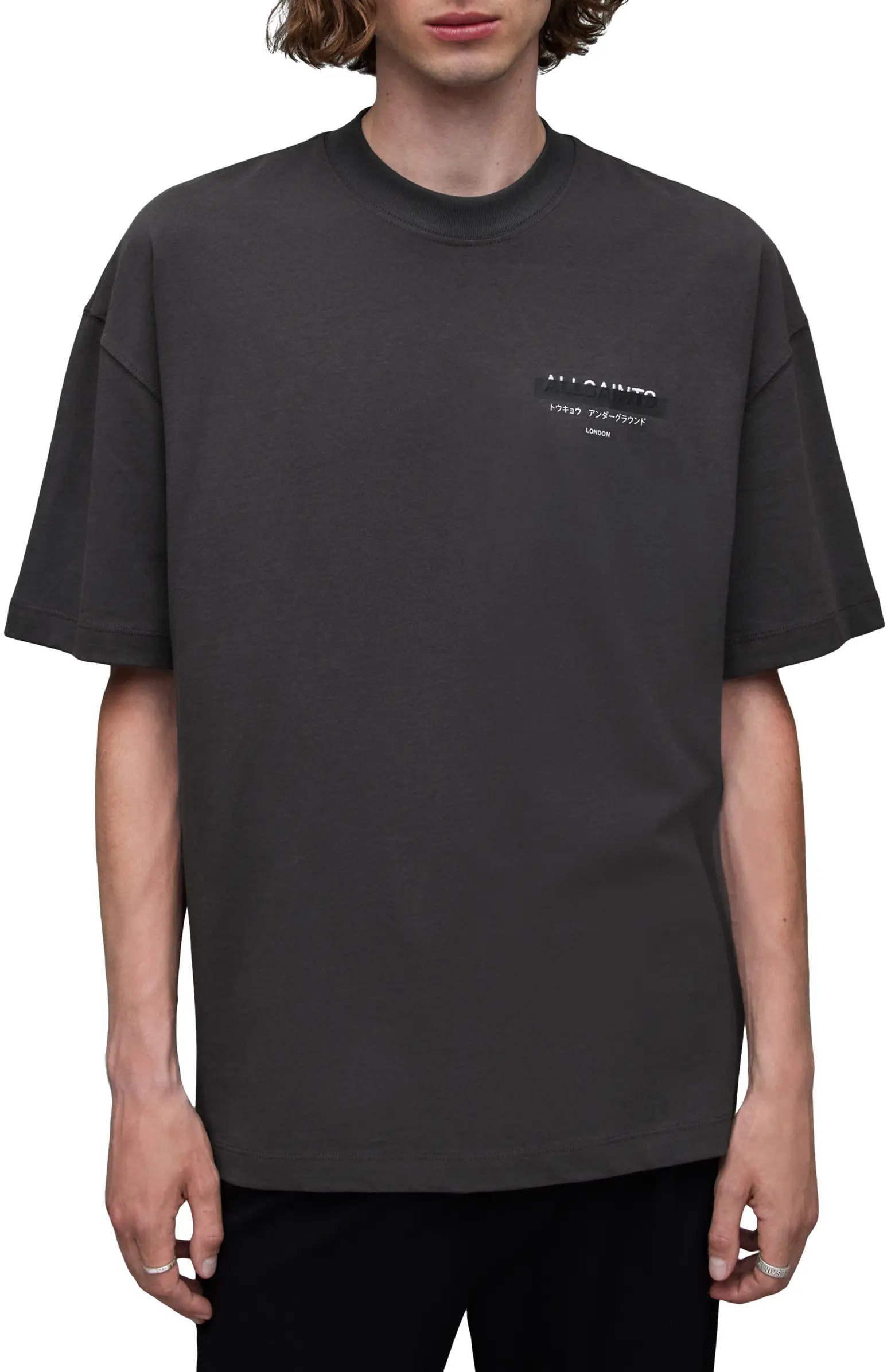 Redact Mock Neck Graphic T-Shirt | Nordstrom