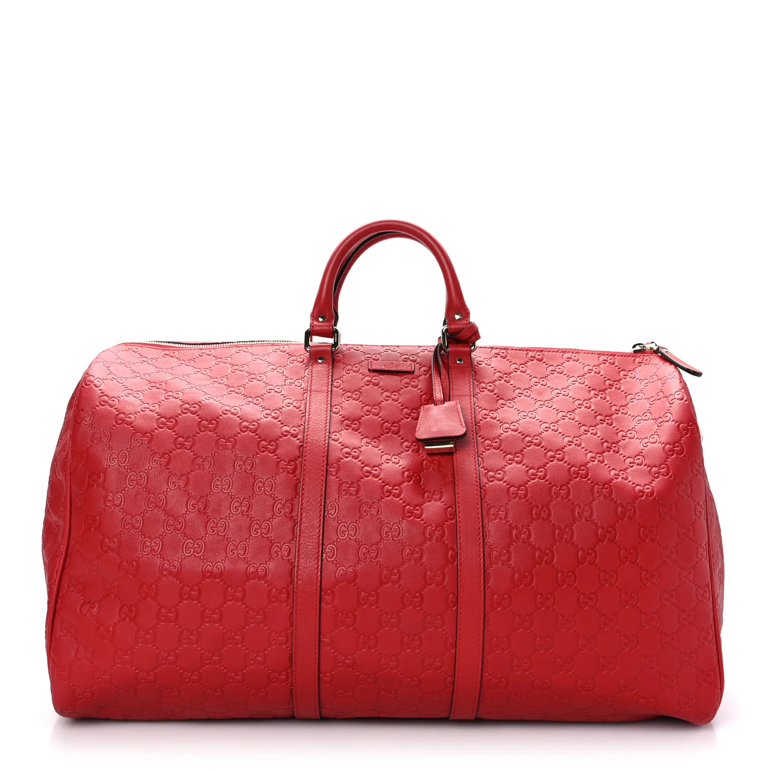 Guccissima Large Carry On Duffle Red | FASHIONPHILE (US)