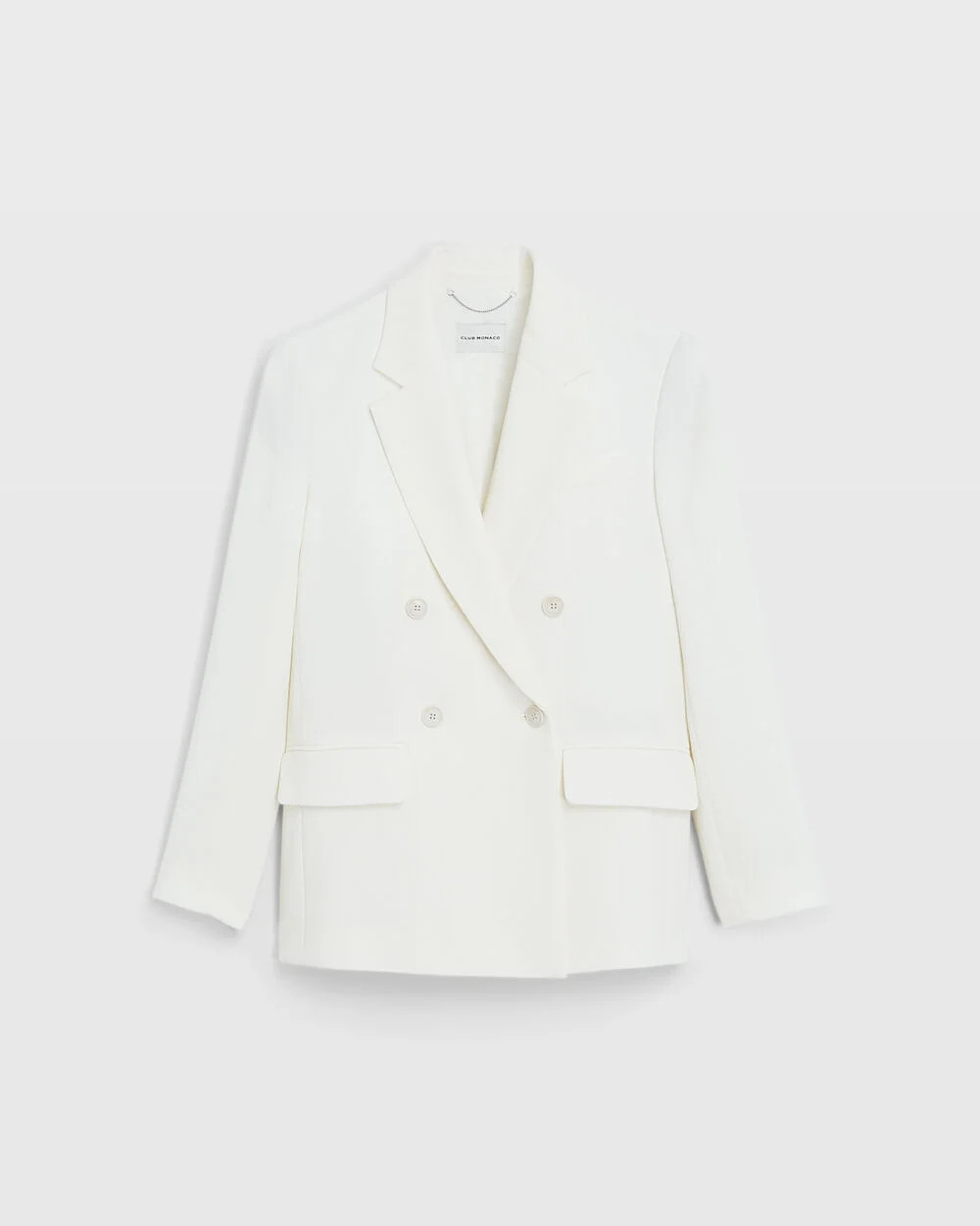 Relaxed Double Breasted Crepe Blazer | Club Monaco (Global)