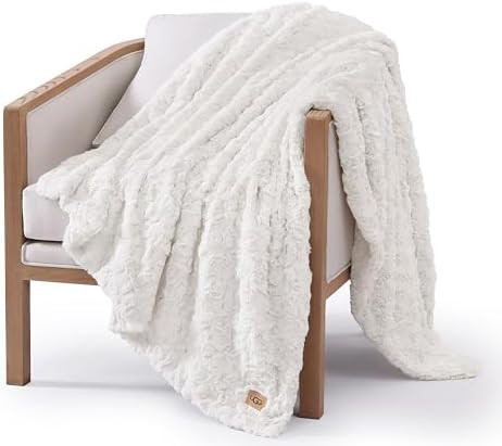 UGG Adalee Faux Fur Throw Blanket Luxury Lightweight Cozy Soft Throw for Couch Bed or Chair Hypoa... | Amazon (US)