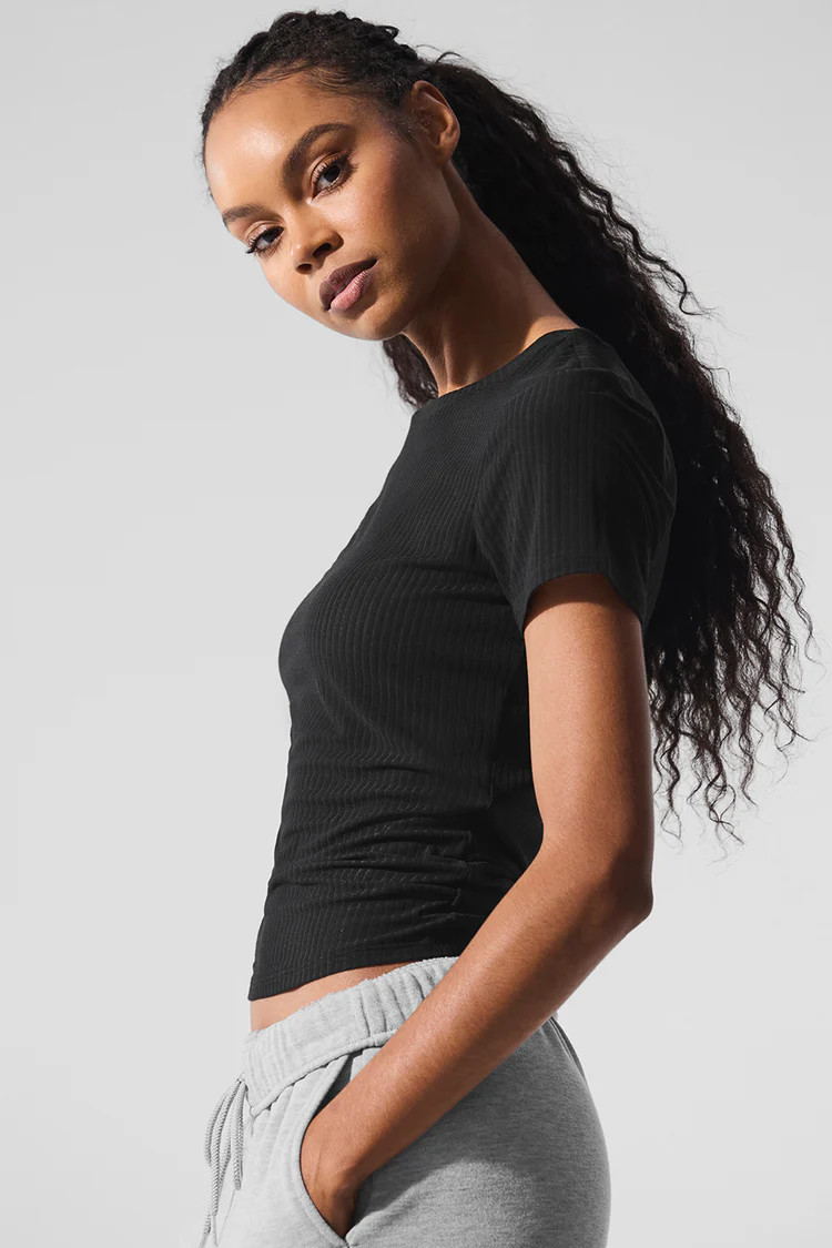 Ribbed Sea Coast Tee | Alo Yoga