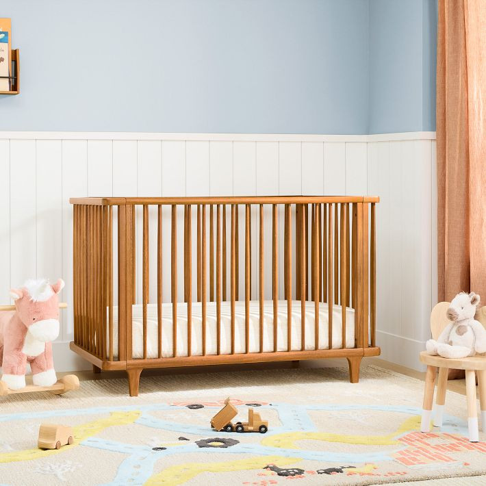 Dawson Straight Convertible Crib - Acorn | West Elm (US)