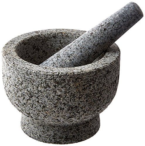 Kota Japan 6? Granite Mortar & Pestle Natural Stone Bowl and Grinder Set for Spices, Herbs, Seaso... | Walmart (US)