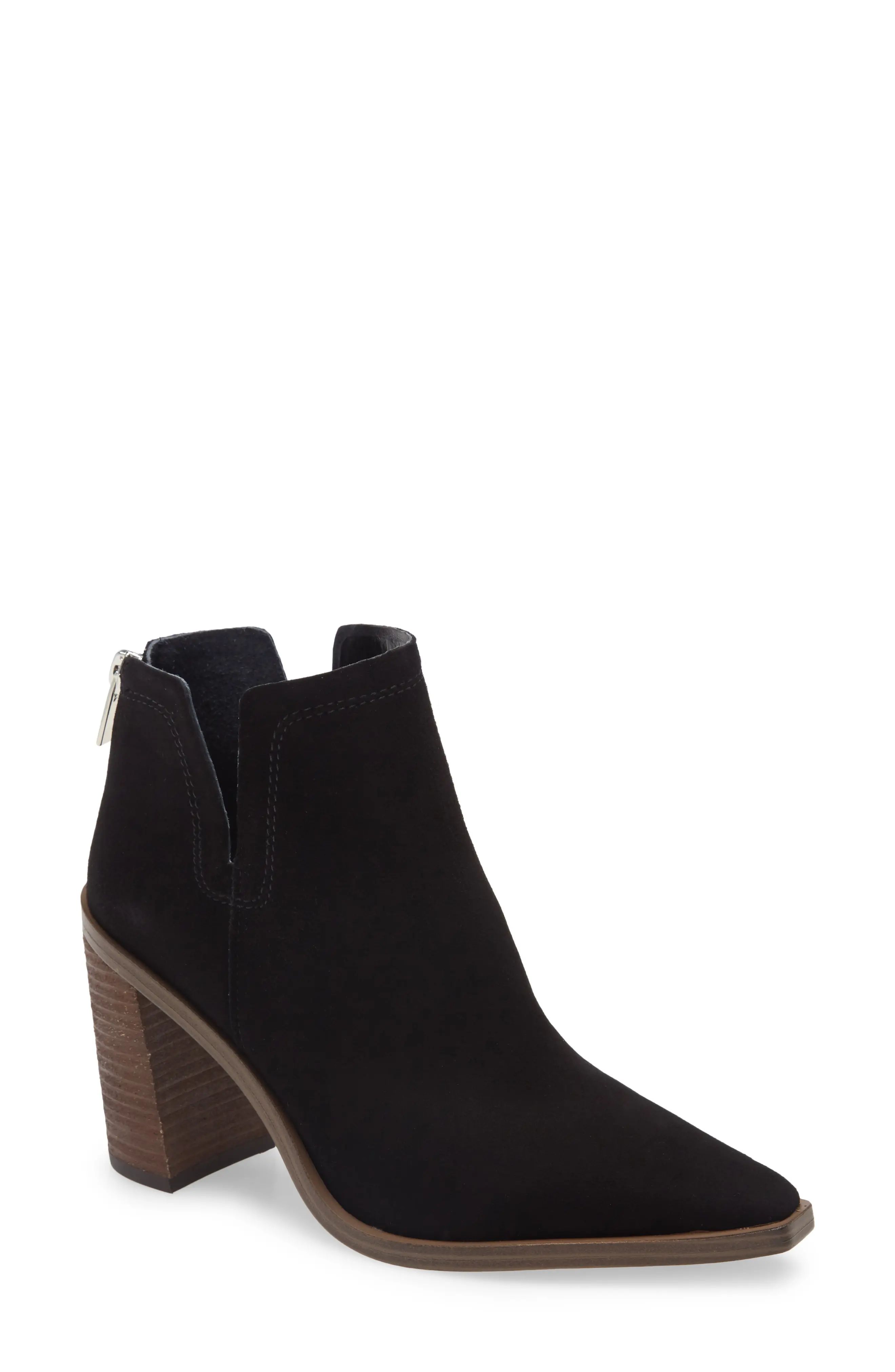 Vince Camuto Welland Bootie, Size 5 in Black Suede at Nordstrom | Nordstrom