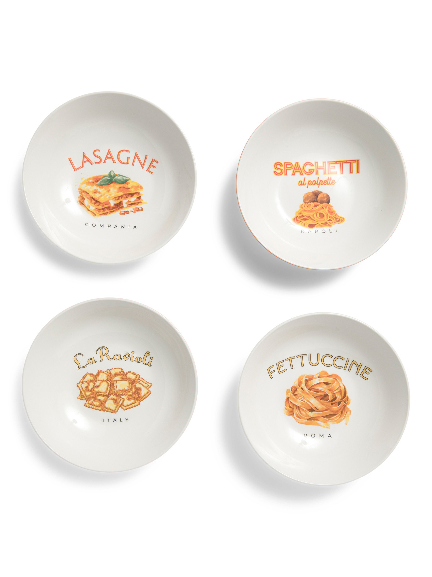 Set Of 4 Pasta Bowls | TJ Maxx
