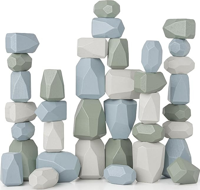 Comfy Cubs Stacking Rocks 36 Pieces, 36 Months+, Educational Toddler Stacking Blocks, Promotes Im... | Amazon (US)