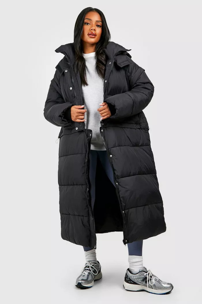 4 In 1 Detachable Oversized Puffer Jacket | boohoo (US & Canada)