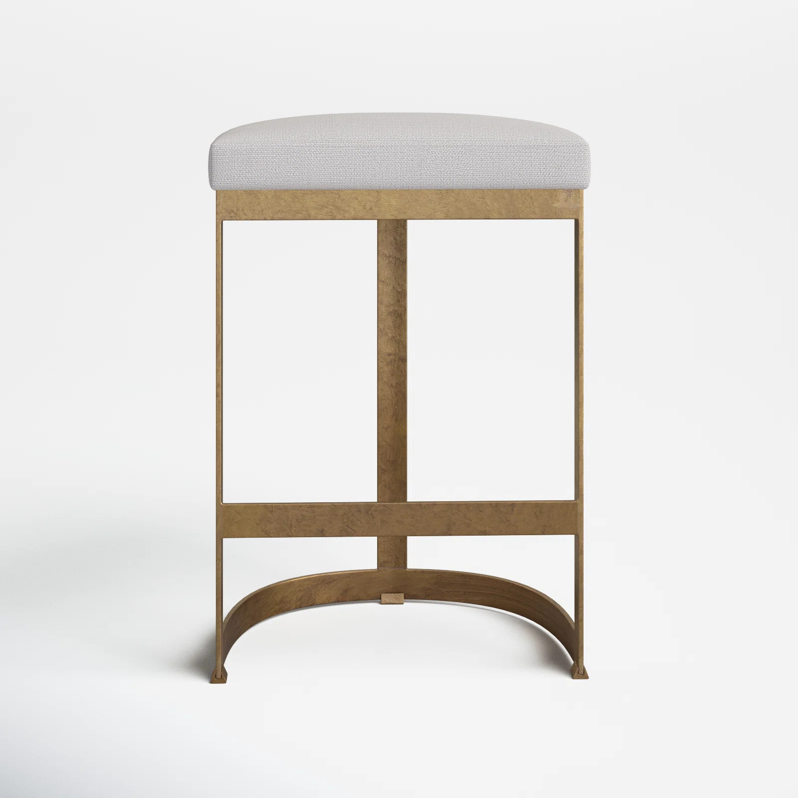 Fleta Upholstered Counter Stool with Metal Frame | Wayfair North America