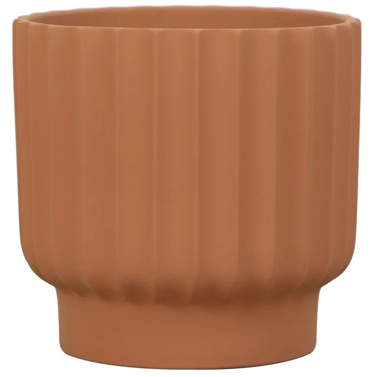 Mainstays Zion 4.25" x 4.25" x 3.75" Round Terracotta Planter | Walmart (US)