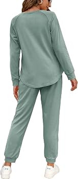 WIHOLL Two Piece Outfits for Women Lounge Sets Button Down Sweatshirt Sweatpants Sweatsuits Set w... | Amazon (US)